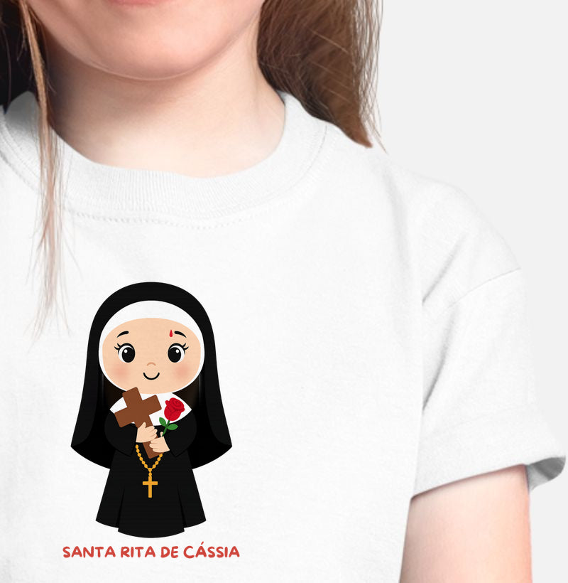Camiseta Infantil Santa Rita de Cássia