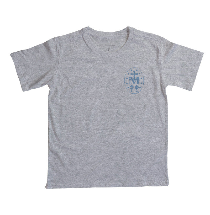 Camiseta Infantil Medalha Milagrosa Lateral