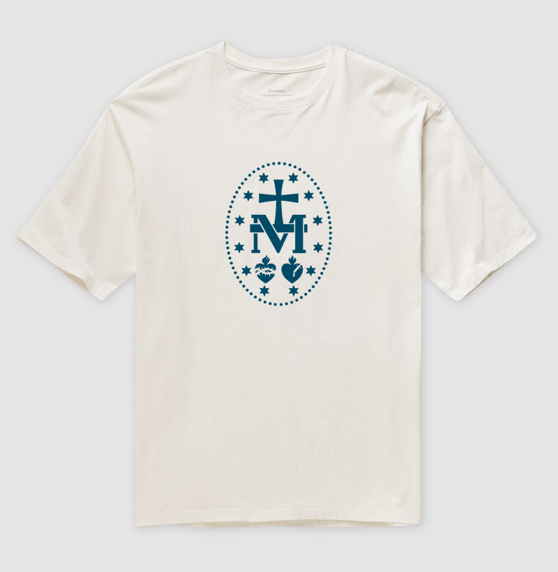 Medalha Milagrosa azul escuro