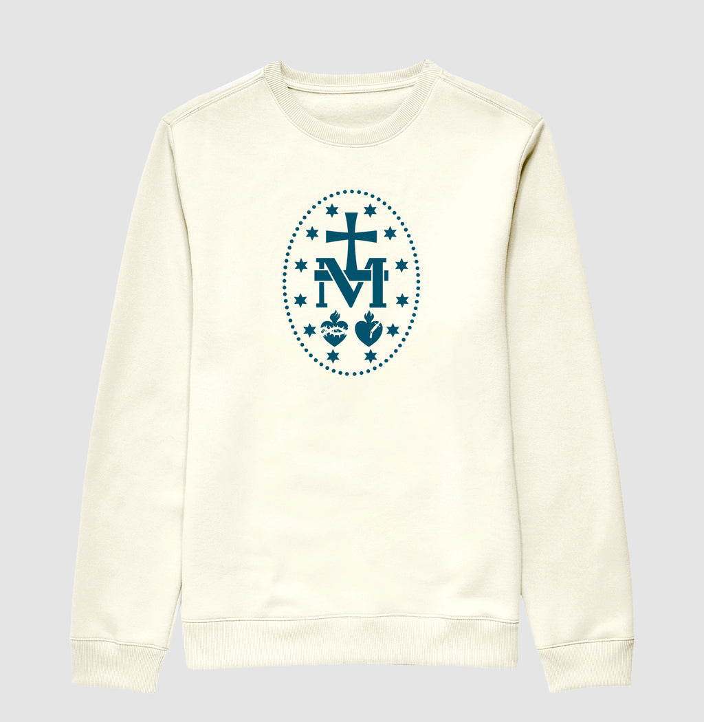 Medalha Milagrosa azul escuro