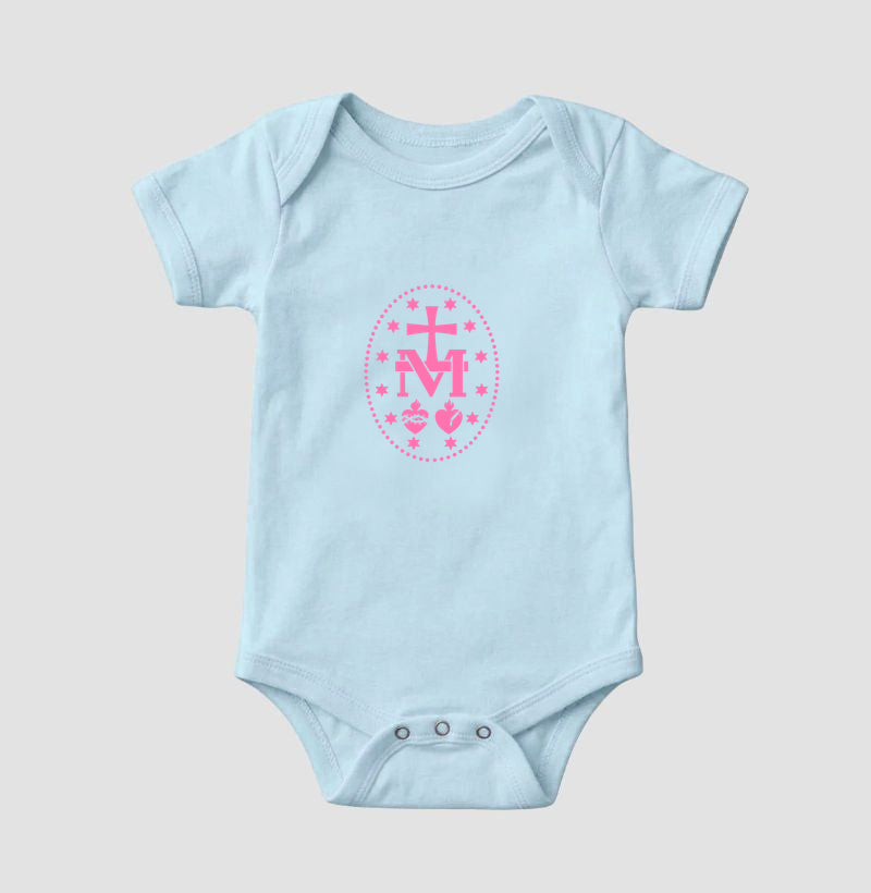 Body Medalha Milagrosa rosa