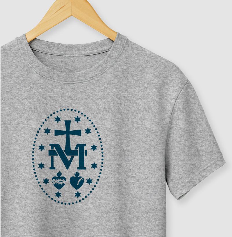 Medalha Milagrosa azul escuro