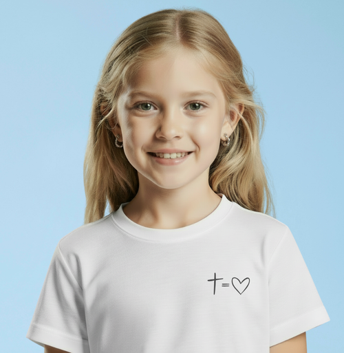 Camiseta Infantil Cristo é Amor