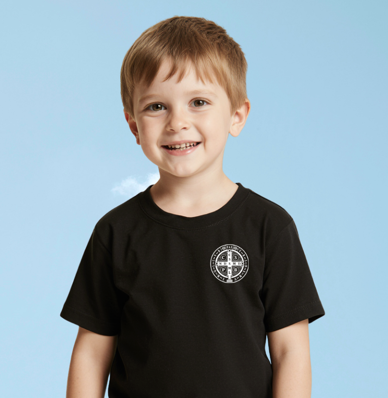 Camiseta Infantil São Bento medalha lateral