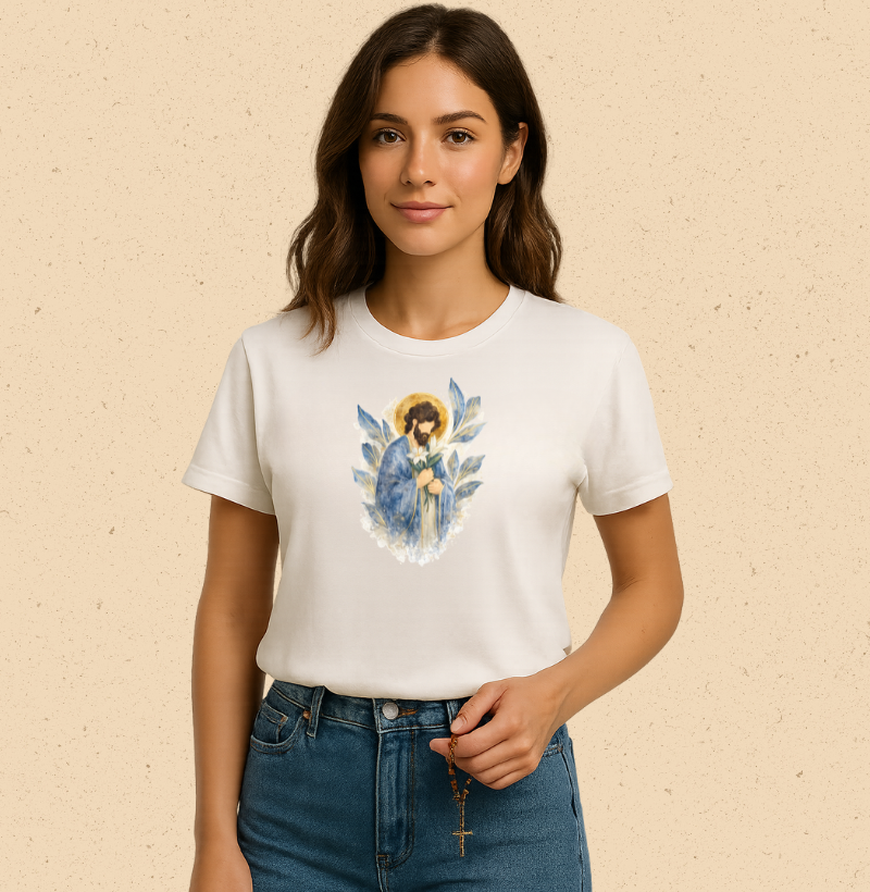 Camiseta São José Aquarela