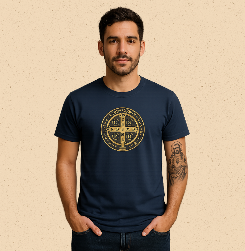 Medalha São Bento dourada