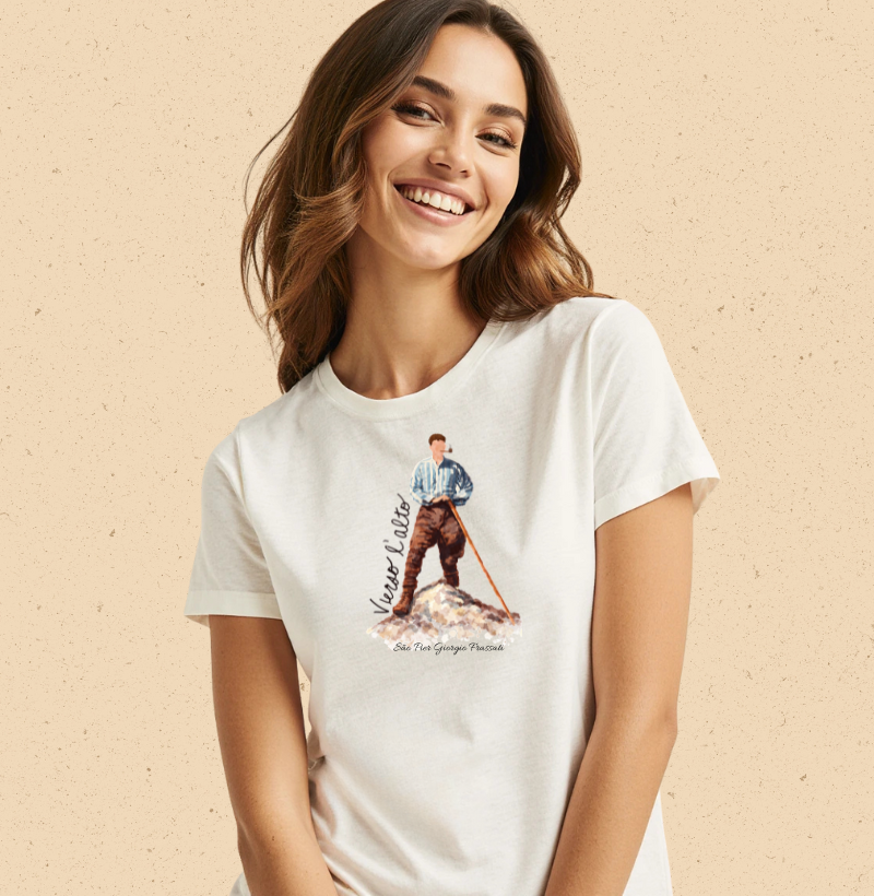 Camiseta São Pier Giorgio Frassati – Aquarela