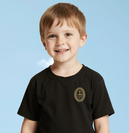 Camiseta Infantil IHS Salvador do mundo