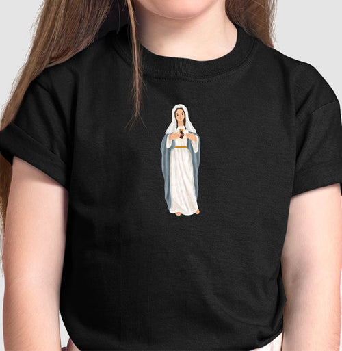 Camiseta Infantil Imaculado Coração De Maria