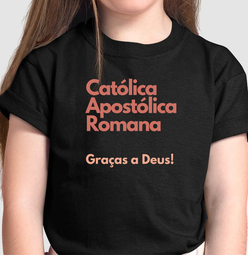 Camiseta Infantil Graças a Deus!