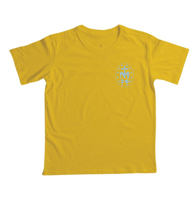 Camiseta Infantil Medalha Milagrosa Lateral