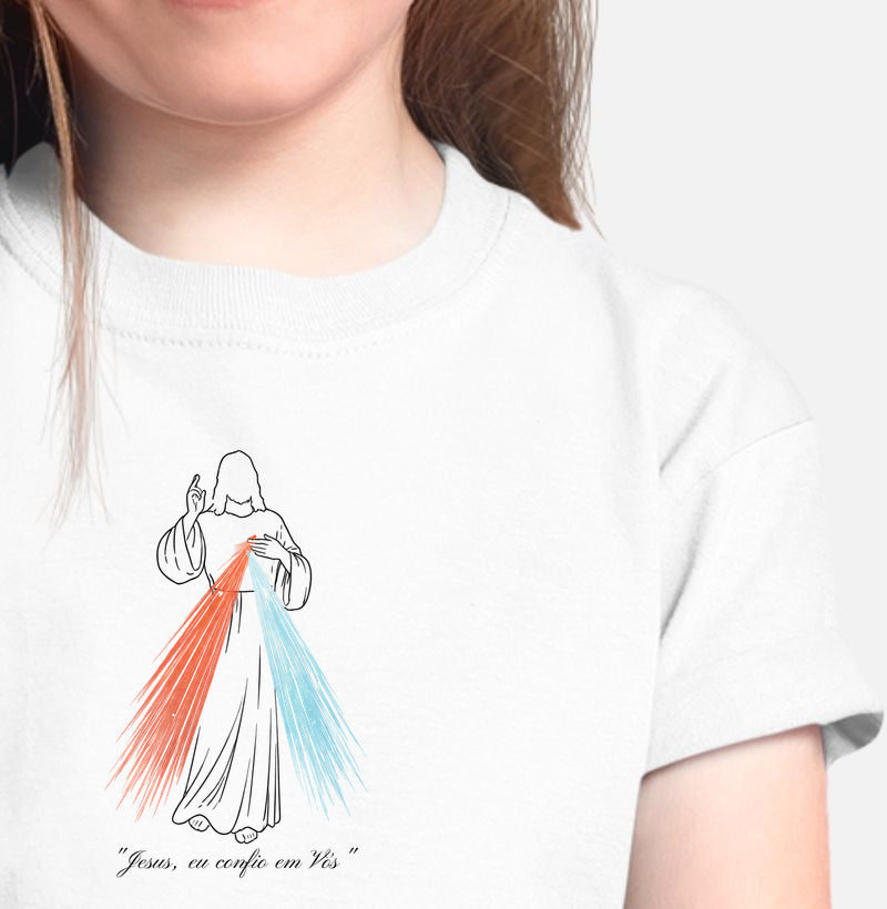 Camiseta Infantil Jesus Misericordioso