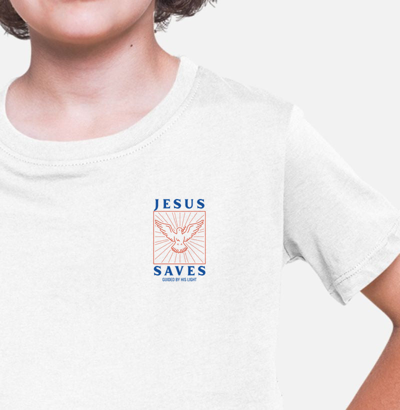 Camiseta Infantil Jesus Saves