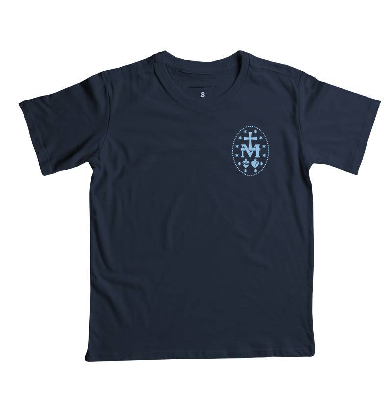 Camiseta Infantil Medalha Milagrosa Lateral