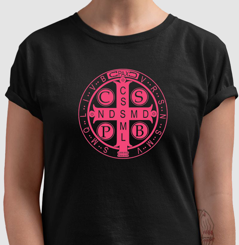 Medalha São Bento rosa