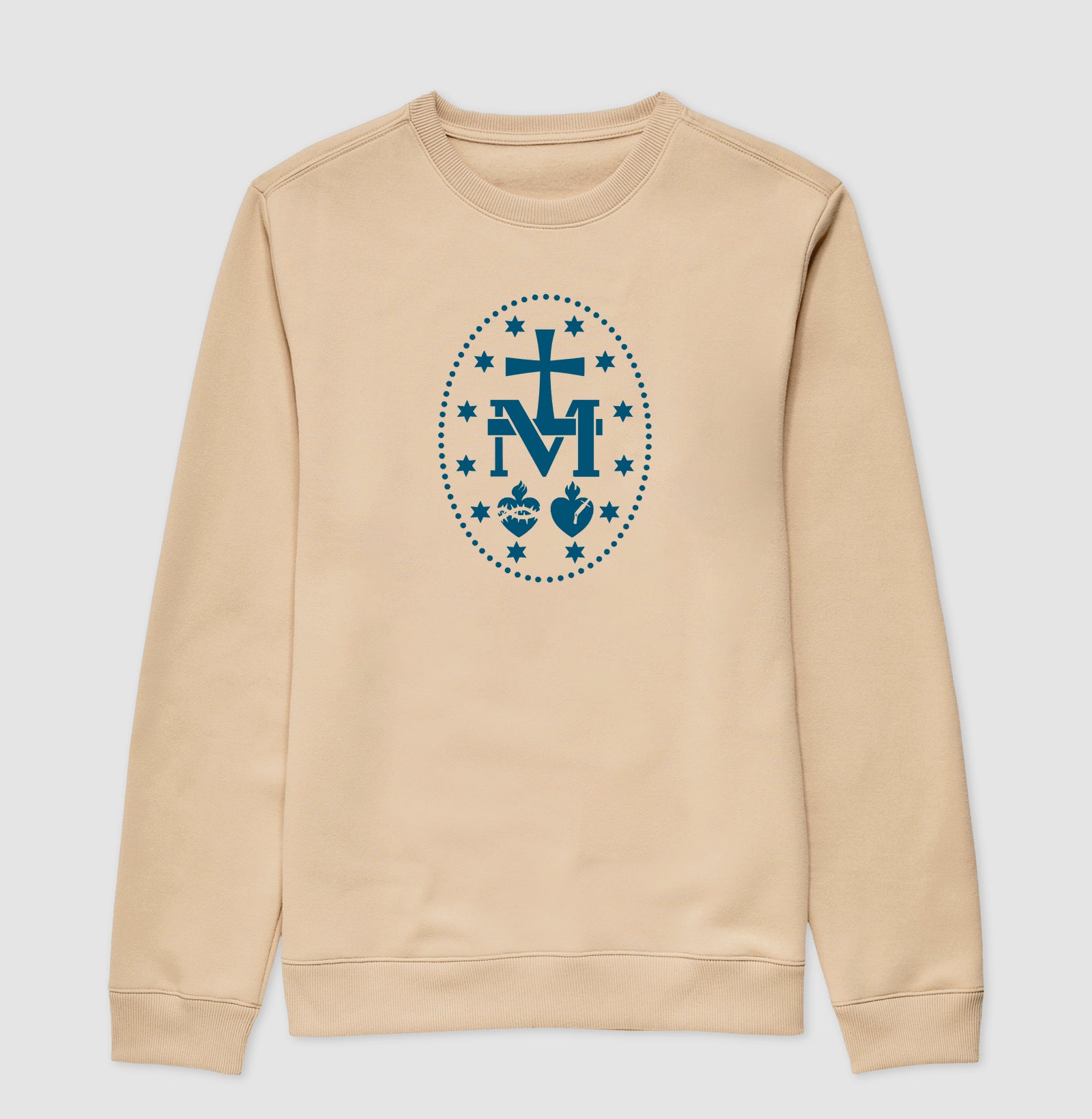 Medalha Milagrosa azul escuro