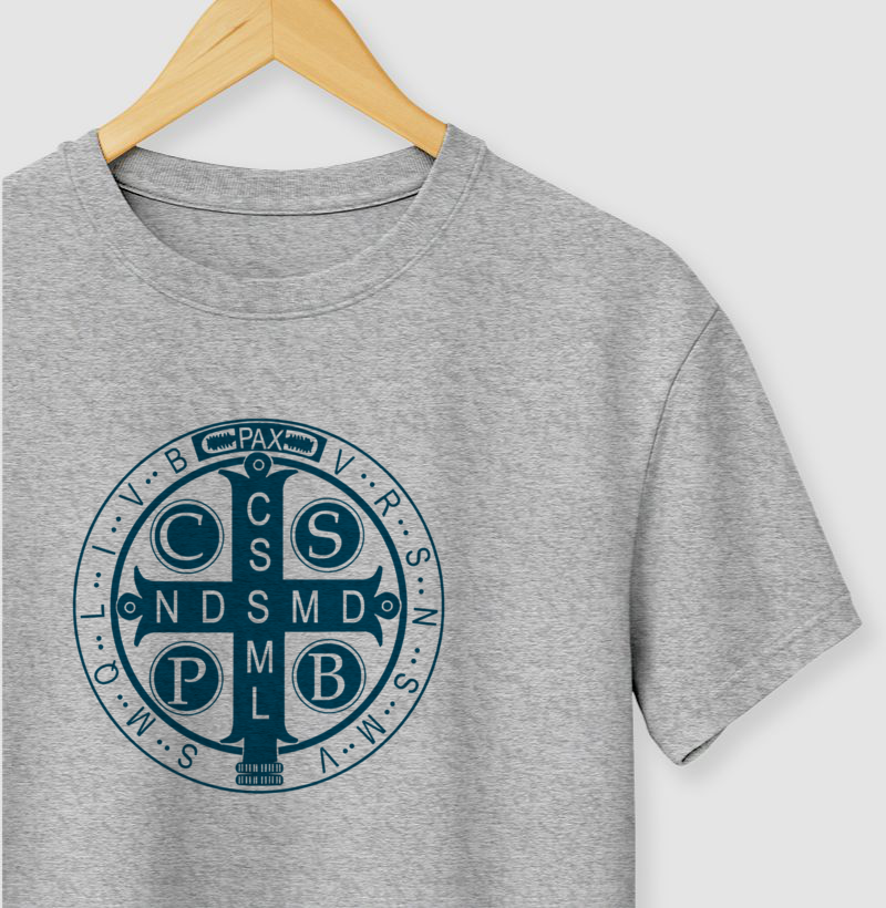 Medalha São Bento azul