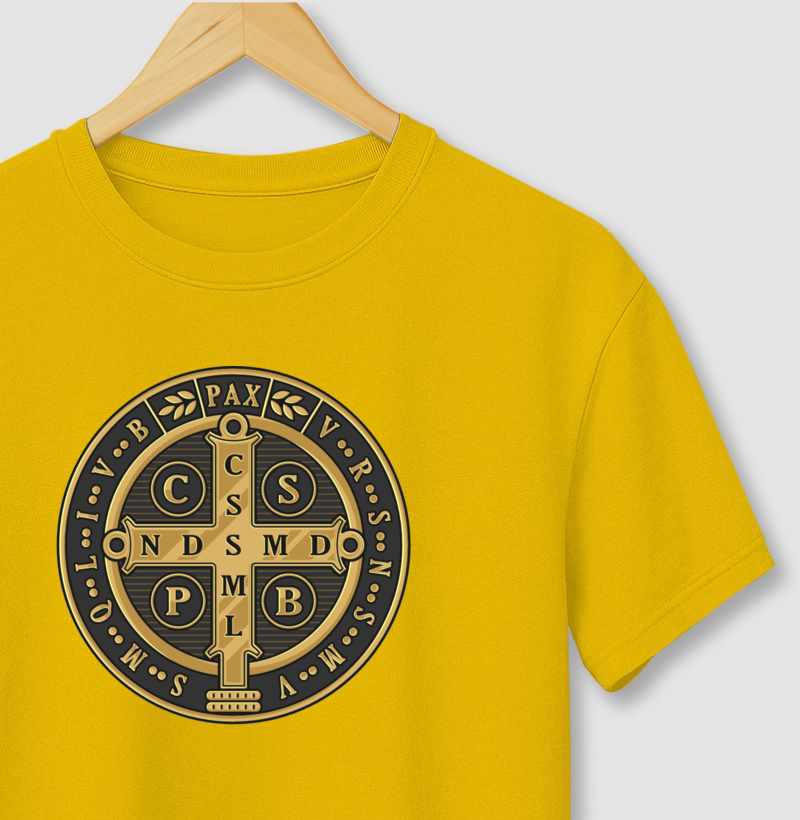 Medalha São Bento dourada