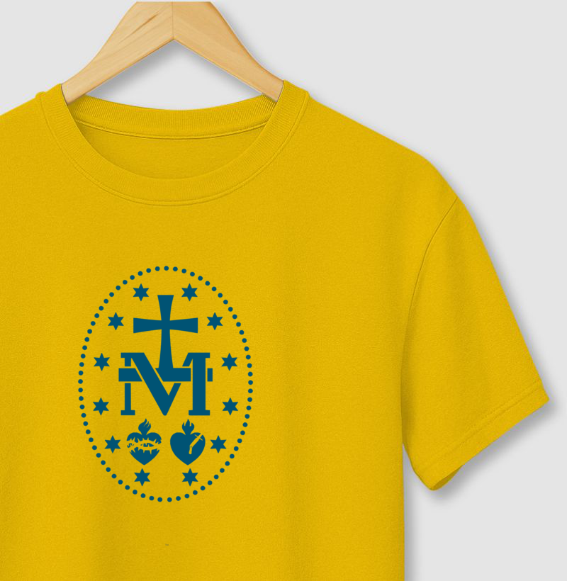 Medalha Milagrosa azul escuro