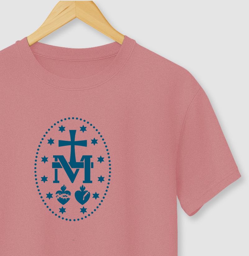 Medalha Milagrosa azul escuro