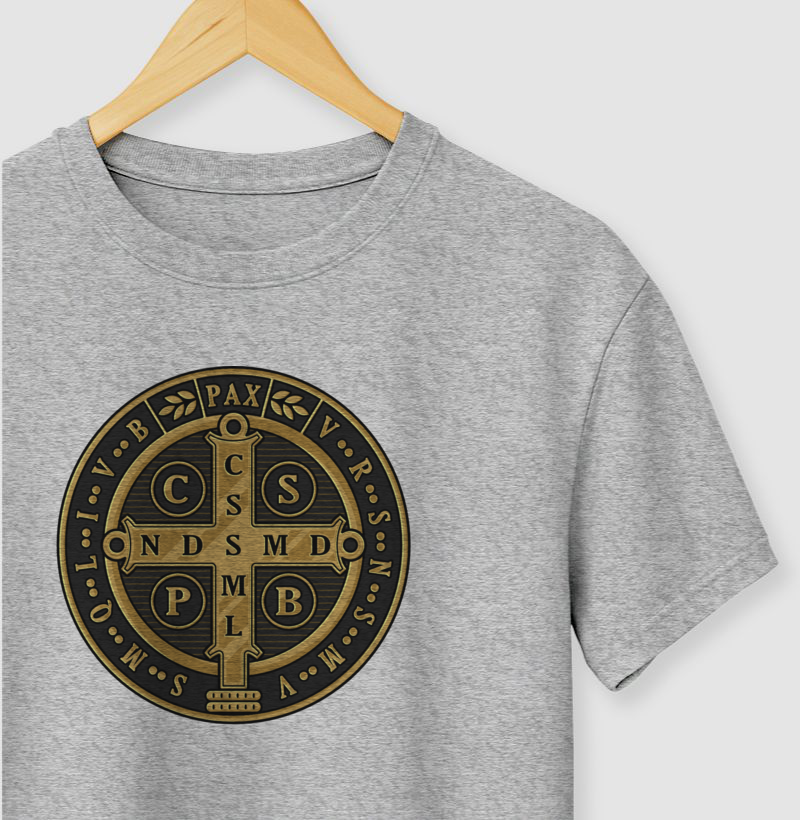 Medalha São Bento dourada