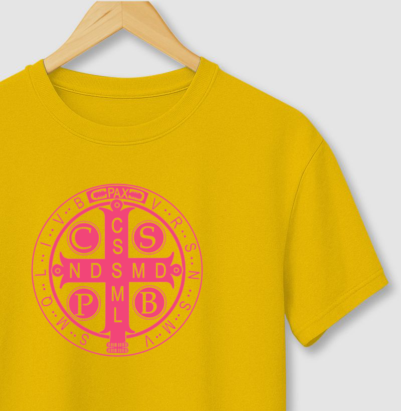 Medalha São Bento rosa