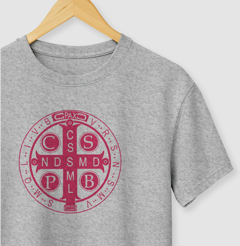 Medalha São Bento rosa