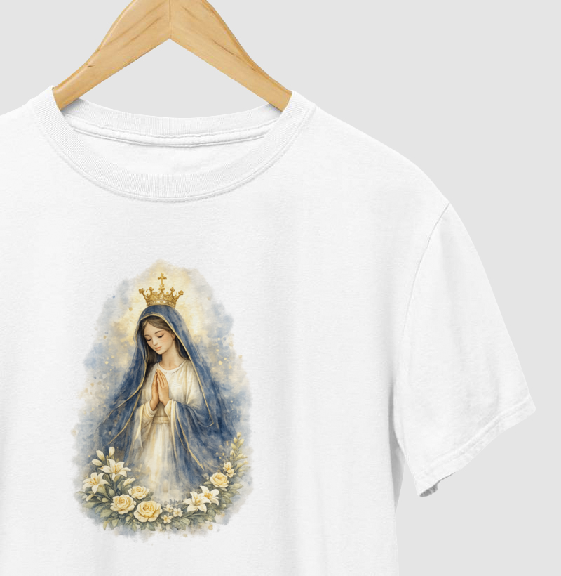 Camiseta Nossa Senhora Aquarela