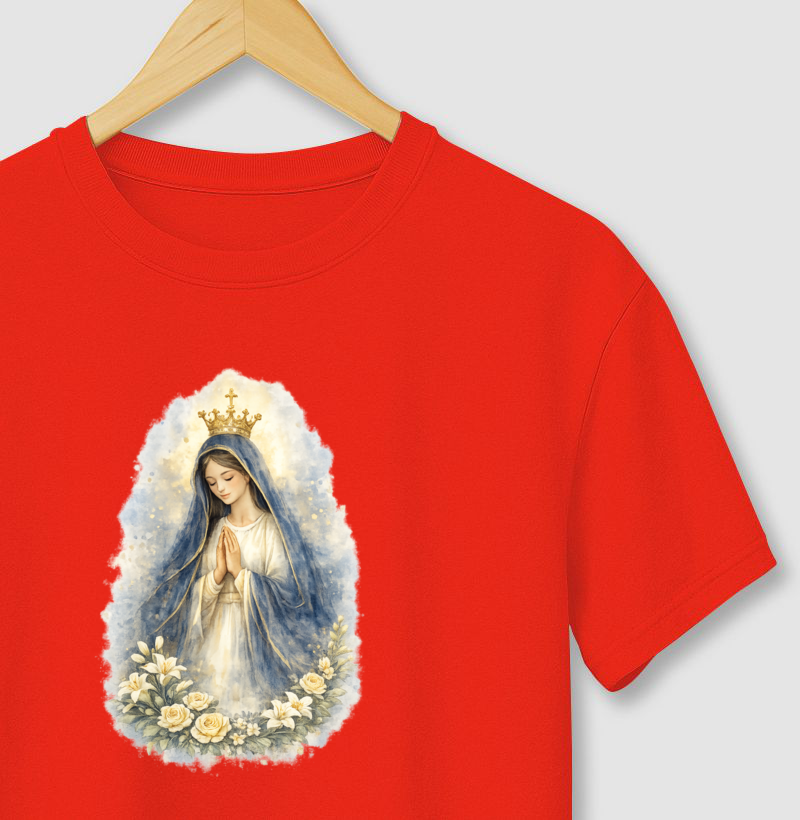 Camiseta Nossa Senhora Aquarela