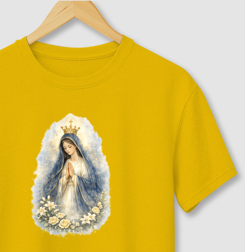 Camiseta Nossa Senhora Aquarela
