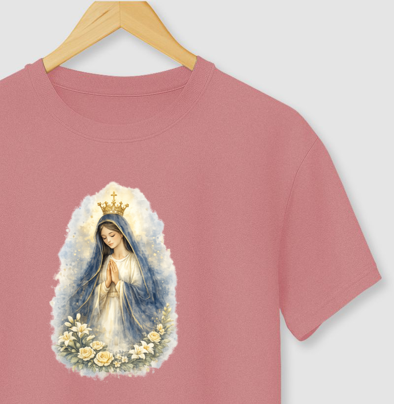 Camiseta Nossa Senhora Aquarela