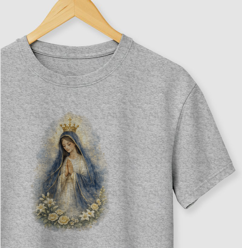 Camiseta Nossa Senhora Aquarela