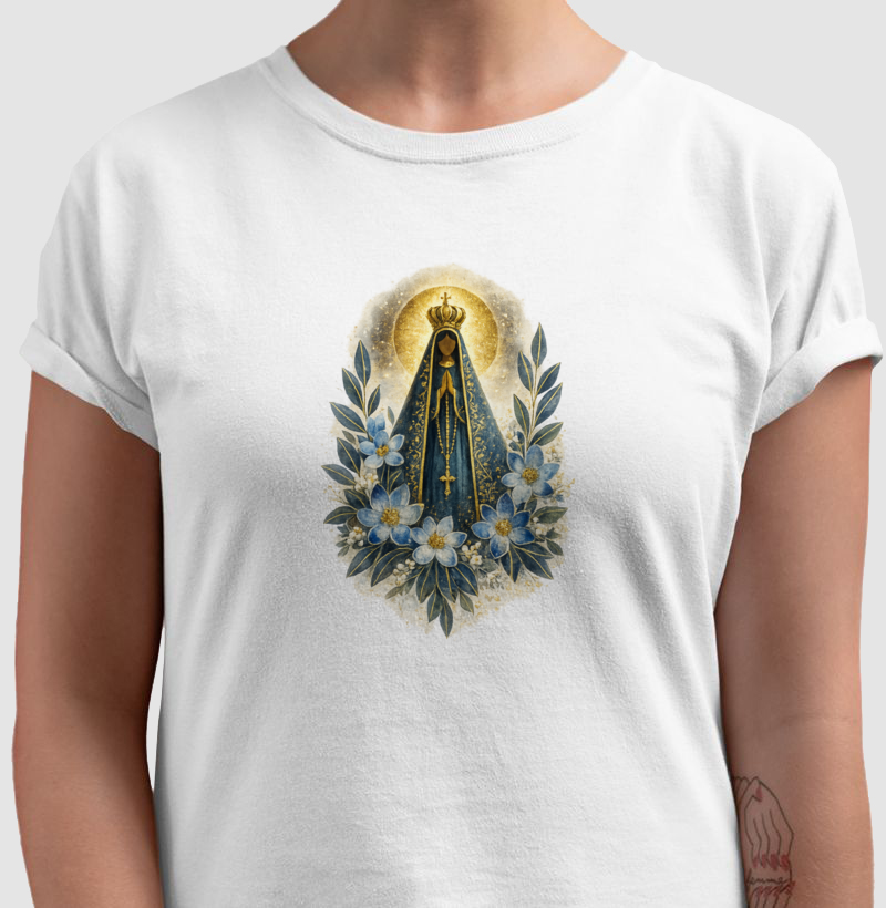 Camiseta Nossa Senhora Aparecida – Aquarela