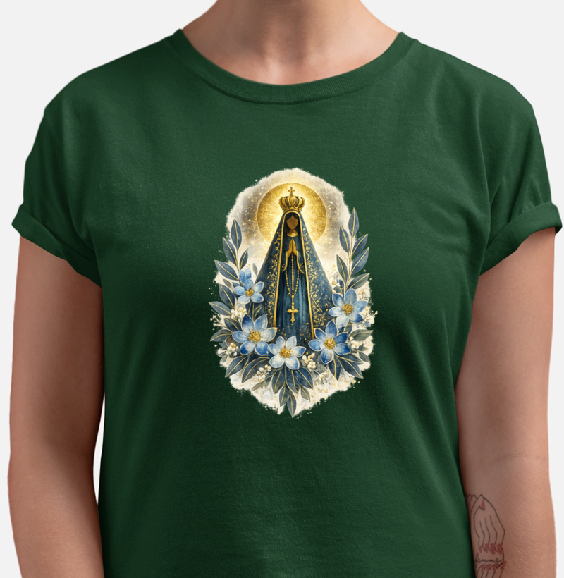 Camiseta Nossa Senhora Aparecida – Aquarela