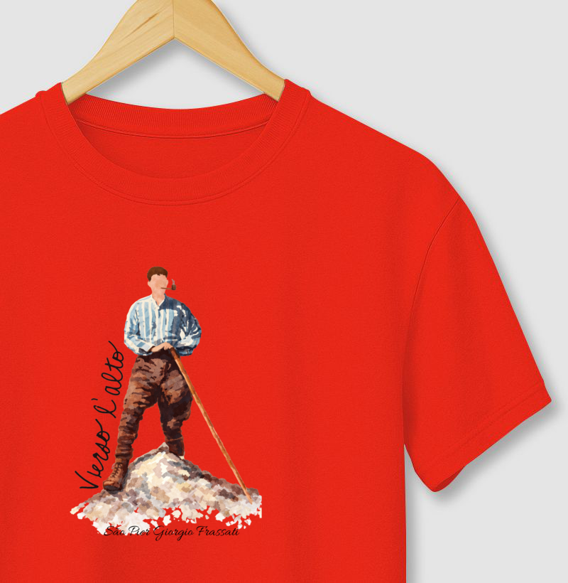 Camiseta São Pier Giorgio Frassati – Aquarela