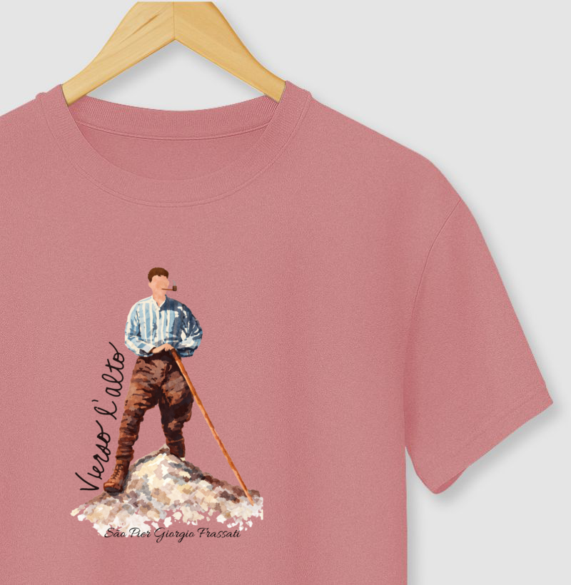 Camiseta São Pier Giorgio Frassati – Aquarela