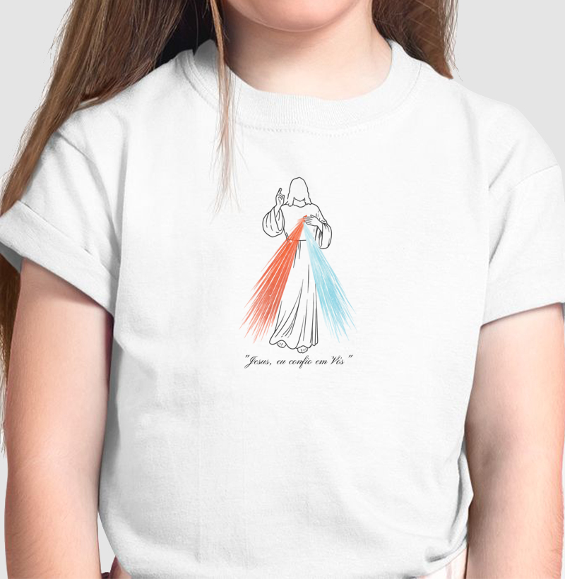 Camiseta Infantil Jesus Misericordioso